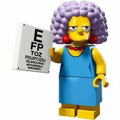 the simpsons character is holding a sign that says futuracosi and has purple hair