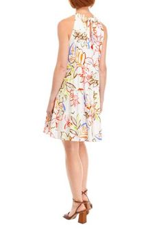 A vibrant floral print enlivens this dress from CeCe. Pair it with your favorite wedges for the ultimate summer style. | CeCe Women's Halter Tier Floral Dress, Ivory, Large Women Halter, Summer Style, Floral Dress, Floral Print, Summer Fashion, Wedges, Floral Prints, Floral