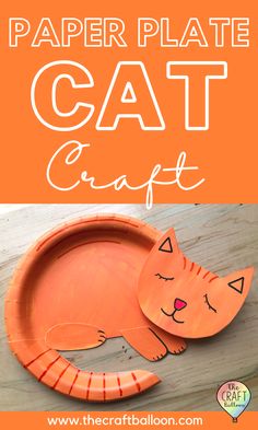 Paper plate cat craft for kids Cat Art And Craft Preschool, Kitten Craft Preschool, Kitten Crafts For Kids, Preschool Cat Crafts, Cat Activity For Kids, Cat Activities For Toddlers, Cat Projects For Kids, Cat Art Preschool, Cat Craft Preschool