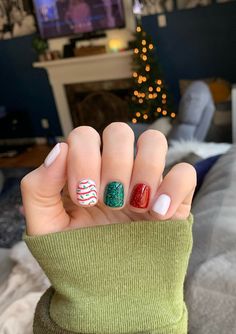 Trendy Christmas Nails, Tree Themes, Christmas Nails Acrylic, Cute Gel Nails, Aesthetic Christmas, Nails 2023, 2023 Christmas