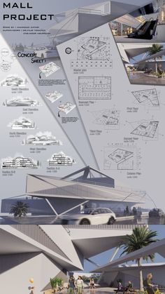 an architectural diagram shows the various parts of a building and how they are connected to each other