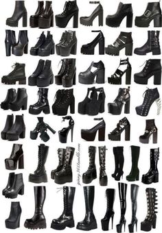 ayakkabı Goth Shoes, Gothic Shoes, Female Shoes, Fashion Terms, Clothing Design Sketches, Fashion Vocabulary, Shoes And Boots, Fashion Design Drawings, Fashion Design Sketches