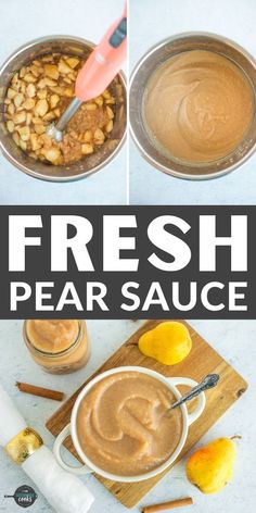 this is an image of fresh pear sauce