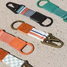 Designed to clip to your belt loop, backpack, or bag, the Keychain Clip is the perfect companion to your keys and Thread® wallet. Thread Wallets, Keychain Clip, Blue Orange White, Wallet Shop, Orange White, Blue Orange, Thread, Backpacks, Wallet