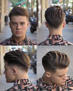 Hairstyle 360, Mens Hairstyles Medium, Mens Hairstyles Thick Hair, Cool Mens Haircuts, Men Hair Color, Faded Hair, Men Haircut Styles, Cool Hairstyles For Men, Corte De Cabelo Masculino