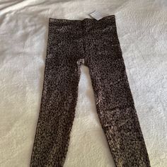 Size Large Leopard Print Leggings. New With Tags Fitted Footless Loungewear Pants, Stretch Leggings For Loungewear, Stretch High Rise Loungewear Pants, High Rise Stretch Pants For Loungewear, Trendy Fitted Footless Pants, Fitted Footless Pants For Fall, High Rise Tight Bottoms For Loungewear, Trendy Leggings For Loungewear, Look At Me Now