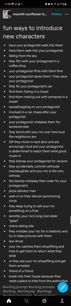 How To Write Combat Scenes, Fun Ways To Introduce A Character, Characters Meeting Ideas, How To Write Two Characters Meeting For The First Time, Ways To Introduce Characters, Writing Tips Characters, Ability Ideas, Writing Expressions