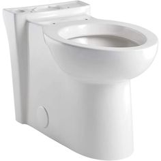 a white toilet bowl with the lid up