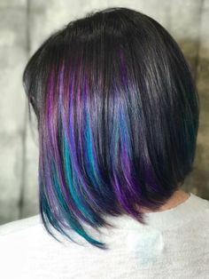 I love my hair! Wolf Cut For Long Hair, Peekaboo Bob, Haircuts For Girls, Waterfall Braid Hairstyle, Wild Hair Color, Hair Colour Design, Star Nail, Vivid Hair Color, Candy Hair