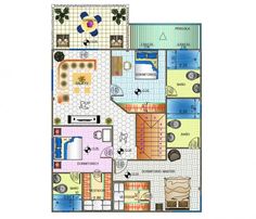 the floor plan for a small apartment