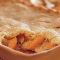 a close up of a pie in a pan