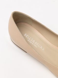 The Lia Flat Slip-On Loafer - Luxury Italian Flat Shoes – BellsandBecks.com Classic Beige Slip-on Ballet Flats, Luxury Gold Ballet Flats, Elegant Almond Toe Ballet Flats With Branded Insole, Luxury Calf Leather Flats With Low Heel, Formal Low Heel Ballet Flats With Textured Sole, Luxury Closed Toe Ballet Flats With Removable Insole, Classic Flats With Leather Footbed And Calf Leather, Elegant Cream Leather Pointed Toe Flats, Elegant Ballet Flats With Textured Sole