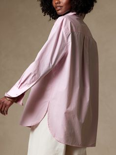 Oversized Poplin Shirt, High Waist Fashion, Bow Blouse, Oversized Top, Tunic Length, Poplin Shirt, Shirt Skirt, Oversized Shirt, Cotton Poplin