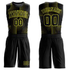 Represent your distinct look with this custom basketball jersey from our web. It boasts environmentally friendly sublimation digital printing technology and classic trims along with moisture-wicking technology for added comfort. Features: 1. Material: 100% Recycled Polyester 2. Jersey with sublimation printed name and numbers 3. Fit: Jerseys have an athletic cut. For a looser fit, we recommend ordering one size larger than you normally wear 4. Moisture-wicking fabric has spongy handle, good drap Basketball Jersey Design Ideas Sublimation Black, White Jersey Sublimation Design For Basketball, Basketball Jersey Sublimation, Yellow Jersey Basketball, Team-colored Basketball Sportswear Jersey, Custom Basketball Jersey, Custom Basketball, Black Neon, Basketball Jersey