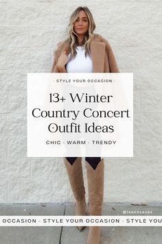 13+ chic and warm winter country concert outfit ideas for women. Stay warm and trendy at your indoor or outdoor winter country concerts this season with our collection of what to wear to a winter country concert in cold weather as well as 13 trendy night cold winter country concert outfits. Click through for the best country concert outfit ideas for winter. country festival outfits Nye Outfits Nashville, Outfit Inspo For Zach Bryan Concert, Off White Hat Outfit, Country Music Festival Outfits Winter, Outfits For Billy Bobs Texas, Nashville Concert Outfit Winter, Outfits With Bearpaw Boots, Zach Bryan Winter Concert Outfit, Casual Outfits For Nashville