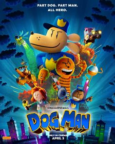 the movie poster for dog man