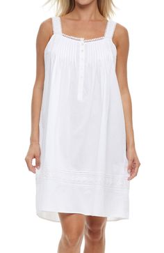 White Elegant White Nightgown For Sleepover, Elegant White Daywear Chemise, Elegant White Chemise For Daywear, Elegant Chemise For Sleepovers, White Sleeveless Chemise For Sleepover, Sleeveless White Chemise For Sleepover, White Sleeveless Chemise For Night, White Sleeveless Nightgown For Bedtime, Elegant Sleeveless Chemise For Bedtime