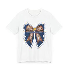 Our Prince Avenue Christian School coquette bow design offers a classic tee fit. Bella+Canvas tees are made of high-quality soft ringspun cotton. It's softness & durability will make this your new favorite. Perfect design for students, alumni, and sports fans to show their school spirit. All school sports are available. If you don't see your sport or school listed please message us! We can create it for you. → Solids: 100% cotton → Heathers: 52% cotton/48% polyester → Athletics: 90% cotton/10% polyester → Lightweight fabric → Ribbed knit collar → Shoulder-to-shoulder taping → Dual side seams → Runs true to size → Tear away label → Free shipping in the USA → Local Oconee Co. Georgia pick-up is available This Bella+Canvas 3001 Short Sleeve Adult Unisex Ultra Cotton Tee includes a Front Desig Sports Numbers, Johnson Family, Christian School, School Logo, Coquette Bow, Bella Canvas Tees, School Sports, Bow Design, School Spirit