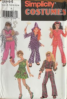 an image of children's costume sewing pattern