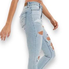 American Eagle Next Level Stretch Skinny Ripped Jean, Size 2. New With Tags, Flattering Af Shoes List, Jeans American Eagle, June 2024, Cute Jeans, Cute Simple Outfits, American Eagle Jeans, Sweet Sixteen, American Eagle Outfitters Jeans, High Rise Jeans