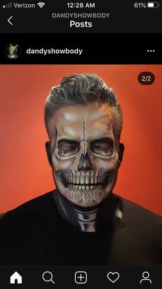 Skull Face Makeup Halloween, Skull Make Up Male, Skeleton Makeup Realistic, Skull Face Makeup Men Easy, Simple Skeleton Makeup Men, Make Up Catrin, Mens Skull Makeup