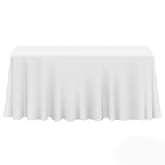 a white table cloth on a white background