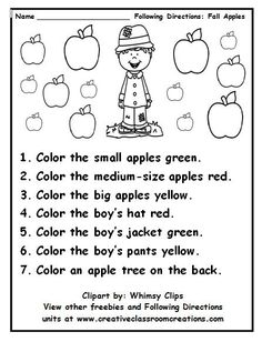 an apple themed worksheet with the words and numbers for children to use in their writing