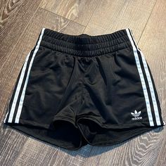 Adidas Shorts Bnwot Size Xs Adidas Athletic Shorts For Streetwear, Streetwear Shorts With Three Stripes, Adidas Bottoms With Built-in Shorts For Streetwear, Adidas Streetwear Bottoms With Built-in Shorts, Adidas Black Summer Shorts, Black Adidas Shorts For Summer, Black Three Stripes Shorts For Streetwear, Streetwear Black Shorts With Three Stripes, Adidas Black Shorts With Built-in Shorts