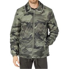 Offering Two Jackets In One, This Reversible Ugg Outerwear Mace Jacket Features Plush Faux-Sherpa Fleece On One Side And Smooth Nylon On The Other. Long-Sleeve Jacket Boasts A Fold-Over Collar, Full Zip-Front Placket With Ugg Logo Zipper Pulls, Welt Pockets, And A Straight Hem. Condition: New With Tags Size: Medium Color: Green Camo Material Composition: 100% Nylon; Faux-Sherpa: 100% Polyester Style Number: 1103630-Grnc Care: Machine Wash Origin: China 100% Authentic Jacket Measurements: Underar Reversible Winter Outerwear For Outdoor, Casual Reversible Winter Outerwear, Reversible Winter Outerwear For Streetwear, Casual Outerwear With Faux Fur Lining For Outdoor, Casual Reversible Fall Outerwear, Casual Reversible Outerwear For Fall, Casual Sherpa Outerwear For Outdoor, Ugg Jacket, Waxed Cotton Jacket