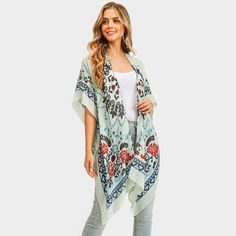 Size : 35" X 35" Material : 100% Polyester Cover Up Kimono, Holiday Attire, Bohemian Print, Night Night, Gift Graduation, Out Dress, Night Out Dress, Color Swatch, Anniversary Gift