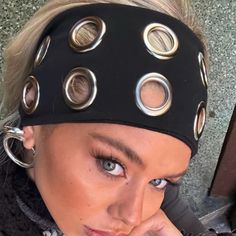 Cool Head Accessories, Daisy Birchall, My Alter Ego, Headwear Fashion, Silver Outfits, Hair Hat, Silver Core, Y2k Accessories, Concept Clothing