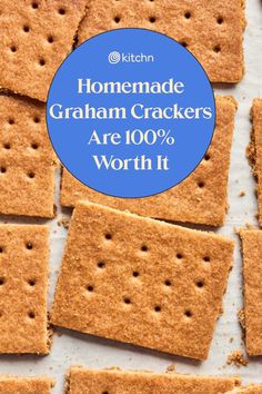 homemade graham crackers are 100 % worth and they're so good to eat