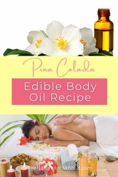 Body Oil Blends Diy, Coconut Oil Massage Oil Recipe, Edible Massage Oil Recipe, Massage Oil Candle Diy