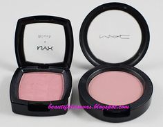 NYX Angel (similar to MAC Well Dressed) I have the NYX. beautiful canvas blog Nyx Eyeshadow, Blusher Makeup, Makeup Product, Beauty Sponge, Beauty Products Drugstore, Eye Shadows