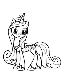 a little pony with a crown on it's head