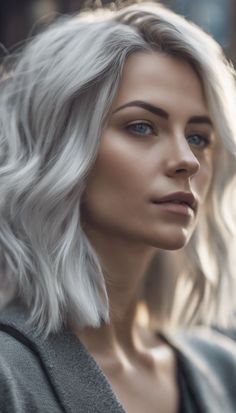 24+ Trendy Silver-Blonde Hairstyles for 2025 15 Grey Shoulder Length Hair, Silvery Blonde, Platinum Pixie Cut, Rose Gold Blonde, Platinum Blonde Bobs, Blonde Updo, Hair Contouring, Pixie Cut Styles, Silver Blonde Hair