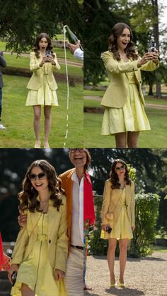 Emily In Paris Yellow Dress, Clueless Outfits Inspiration, Emily In Paris Outfits Inspiration, Emily In Paris Inspired Outfits, Movie Fashion Outfits, Emily In Paris Style, Emily In Paris Fashion, Emily In Paris Outfits, Paris Inspired