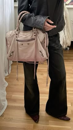 balenciaga city bag City Bag Outfit, Balenciaga City Bag Outfit, Pink Balenciaga Bag, Balenciaga Outfit, 2025 Board, Bag Outfit, Fall 24, City Bag, Balenciaga City Bag