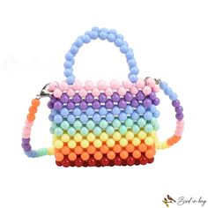 Bird in Bag - Bag crossbody bag new beaded bag bag love shoulder bag crossbody bag mini lipstick bag Trendy Beaded Bag As A Gift, Trendy Beaded Bag As Gift, Trendy Beaded Bag For Gift, Trendy Beaded Tote Bag, Everyday Rectangular Shoulder Bag With Colorful Beads, Trendy Beaded Crossbody Shoulder Bag, Multicolor Summer Bags With Colorful Beads, Trendy Beaded Pouch Bag, Trendy Handheld Beaded Shoulder Bag