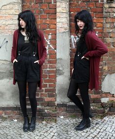 Sonja Erzabet - 01042013 Edgy Work Outfits, Gothic Mode, Casual Goth, Goth Outfit, Dog Fabric, Witch Outfit, Goth Dress, Instagram Outfits, Mode Inspo