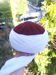 Welcome in a new, Rufaiyyah Tariqah (Sufi Way) Imamah Hat. With the Imamah being such an identifying piece of Muslim apparel, it is helpful for Muslim men to have many imamah so that he may wear a new one each day. Here at Islamic Bazaar we have dozens of styles for you to choose from with many variations of knit and embroidered Kufi hats and imamahs. Condition: New Model: Rufaiyyah Size: Please choose from options Measurement Instructions: You can see the measurement instructions from above pic Traditional Red Hats For Gifts, Traditional White Wedding Hat, Traditional Red Hat For Gift, Traditional Red Hat Gift, Traditional Church Hat, Traditional White Cap, Traditional Hat With Curved Brim, Traditional Hat With Curved Brim As Gift, White Ceremonial Cap