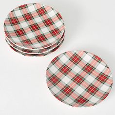 Spread some joy this holiday by serving your Christmas dinners on these exclusive plaid dinner plates. With classic seasonal colors and fun design, these plates will be the talk of all your Christmas dinners and events. sold individually Accent Wall In Kitchen, Classic Plates, Christmas Dinners, Appetizer Plates Set, Christmas Dinnerware, Living Room Stools, Shop Artwork, Accent Wall Decor, Bedroom Vintage