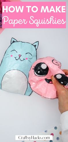 how to make paper squishies for kids