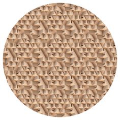 a circular pattern made up of many different shapes and sizes, all in shades of beige