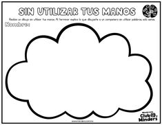 a cloud with the words sin utilizar tus manos in spanish