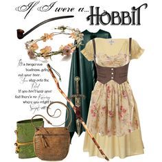 I LOVE THIS!!! THIS IS CRAZY AWESOME!!! CAN I PLEEEEEAAAASE HAVE THIS?!?!? "If I were a Hobbit" by ghsdrummajor on Polyvore Hobbit Cottagecore, Hobbit Costume, Hobbit Party, Estilo Hippy, Character Inspired Outfits, Fandom Fashion, Look Rock, Fandom Outfits