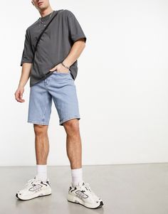 Shorts by ASOS DESIGN Take the short cut Regular rise Belt loops Functional pockets Slim fit Denim Shorts Men’s Outfit, Light Blue Denim Shorts Outfit, Light Blue Shorts Outfit Men, Men’s Jean Shorts, Short Shorts Men Outfit, Jeans Shorts Outfit Men, Short Jeans Outfit Men, Mens Jean Shorts Outfits, Men’s Shorts