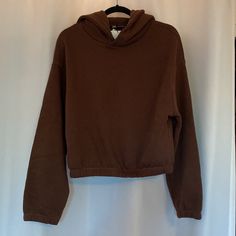 Brown Zara Hoodie With Cinched Waist, Slightly Cropped/Falls At Hips, New With Tags, Size Large, Never Worn, Super Soft And Cozy, Perfect With Jeans Or Leggings Cozy Fit Brown Sweatshirt With Ribbed Cuffs, Basic Fall Hoodie For Loungewear, Basic Fall Loungewear Hoodie, Basic Hooded Sweatshirt For Fall, Fall Sweats With Drawstring Hood And Cozy Fit, Brown Casual Sweatshirt With Relaxed Fit, Basic Fall Hoodie With Ribbed Cuffs, Fall Sweats With Double-lined Hood, Cozy Fit Sweats With Drawstring Hood For Fall