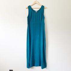 Teal Sleeveless Midi Dress Market Dress  In very good pre-owned condition. Soft brushed material.  Please see pics for measurements.  Made in USA 100% Rayon Green Sleeveless Lined Maxi Dress, Blue Sleeveless Maxi Dress, Sleeveless Blue Maxi Dress, Geneva Ny, Sleeveless Midi Dress, Midi Dress Sleeveless, Dress Clothes For Women, Favorite Outfit, Made In Usa