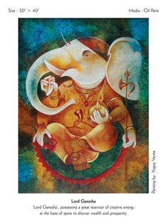 an image of lord ganesha with the words lord ganesha on it